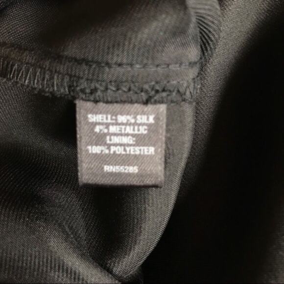 Express SILK Strapless EMPIRE Dress Waist Womens Size 4 Midi Animal Print - Picture 8 of 8